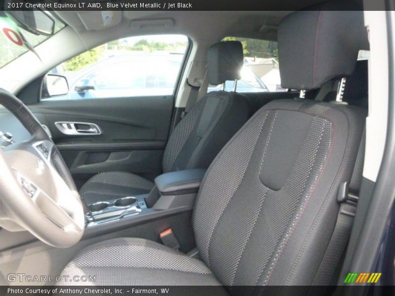 Blue Velvet Metallic / Jet Black 2017 Chevrolet Equinox LT AWD
