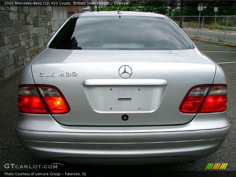 Brilliant Silver Metallic / Charcoal 2002 Mercedes-Benz CLK 430 Coupe
