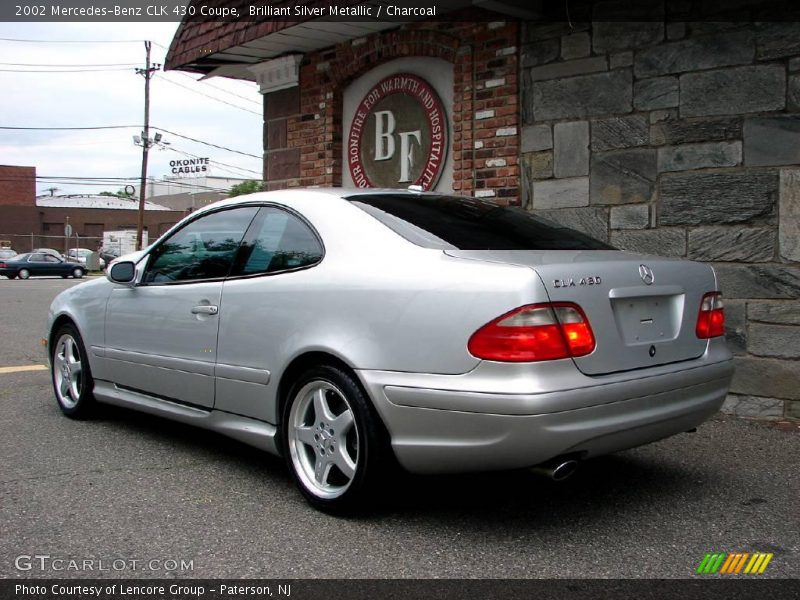 Brilliant Silver Metallic / Charcoal 2002 Mercedes-Benz CLK 430 Coupe
