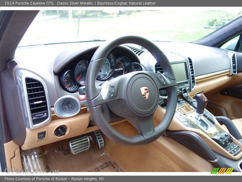 Classic Silver Metallic / Espresso/Cognac Natural Leather 2014 Porsche Cayenne GTS