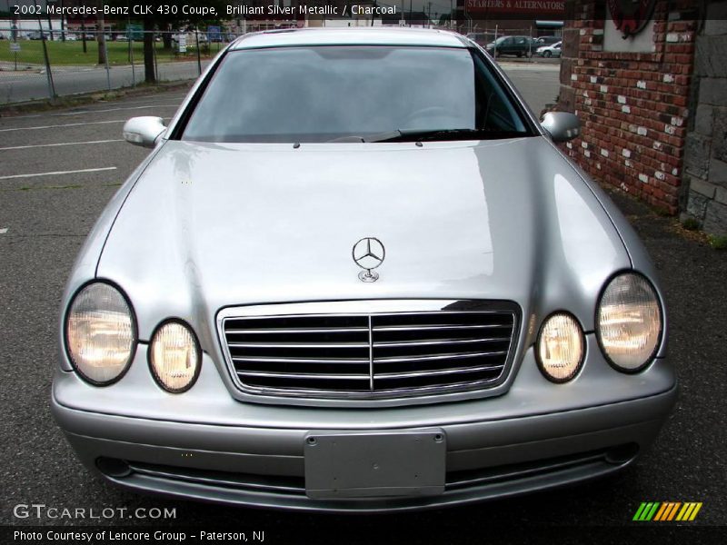 Brilliant Silver Metallic / Charcoal 2002 Mercedes-Benz CLK 430 Coupe