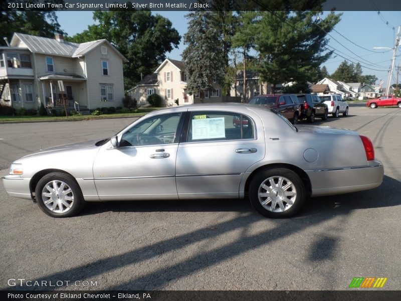 Silver Birch Metallic / Black 2011 Lincoln Town Car Signature Limited