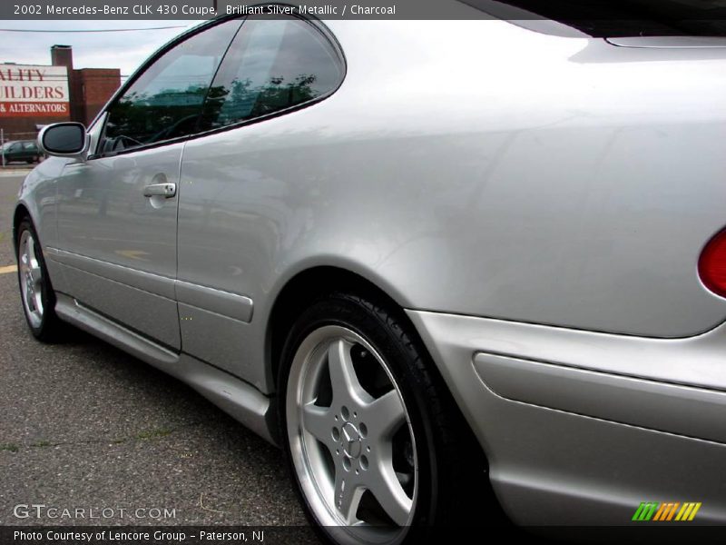 Brilliant Silver Metallic / Charcoal 2002 Mercedes-Benz CLK 430 Coupe
