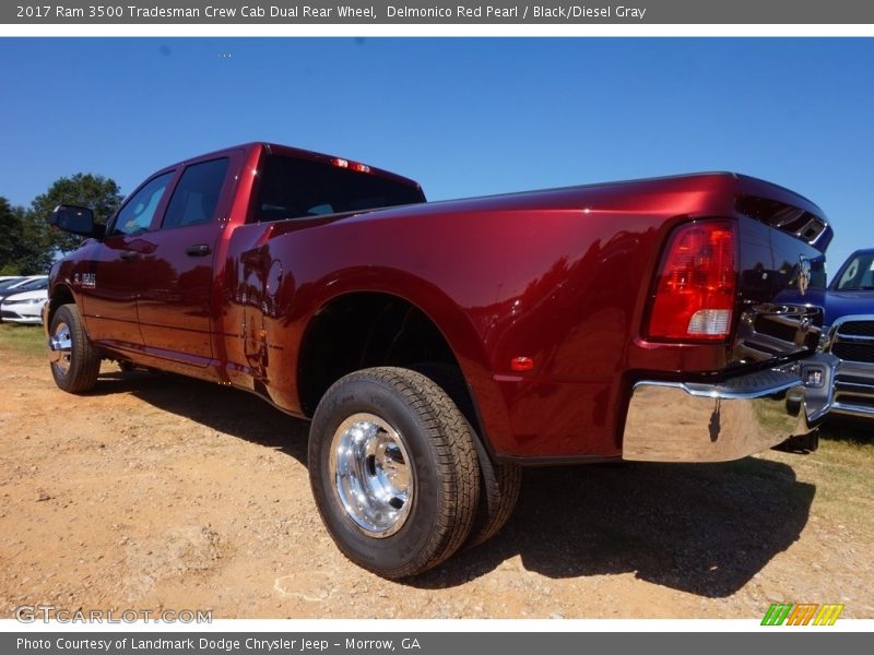 Delmonico Red Pearl / Black/Diesel Gray 2017 Ram 3500 Tradesman Crew Cab Dual Rear Wheel