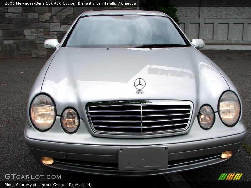 Brilliant Silver Metallic / Charcoal 2002 Mercedes-Benz CLK 430 Coupe