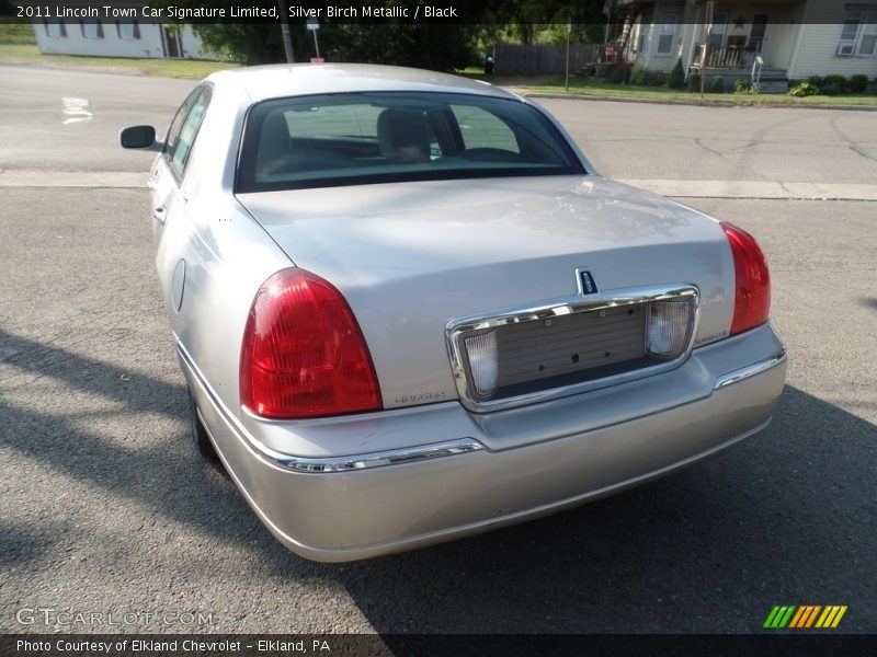 Silver Birch Metallic / Black 2011 Lincoln Town Car Signature Limited