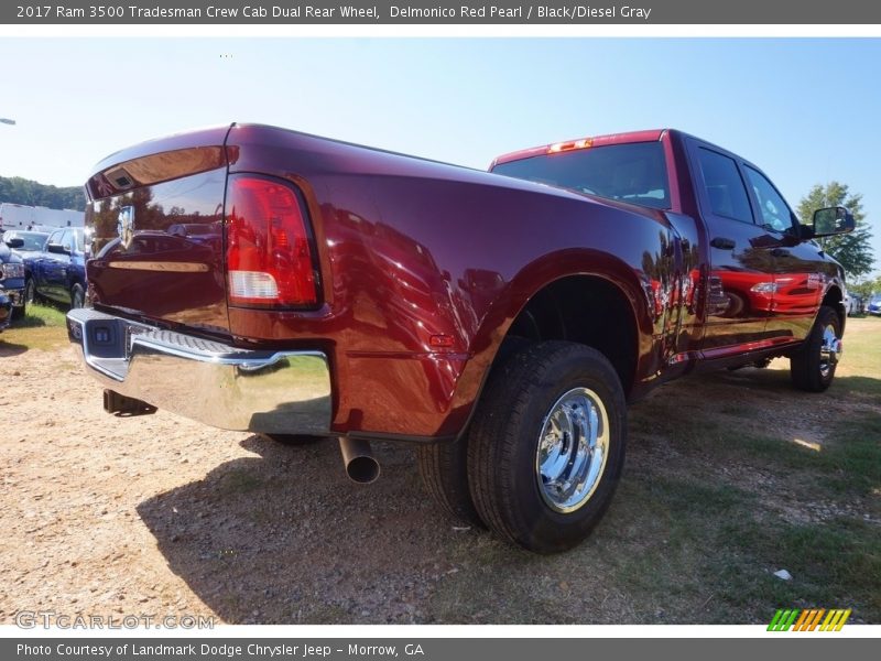 Delmonico Red Pearl / Black/Diesel Gray 2017 Ram 3500 Tradesman Crew Cab Dual Rear Wheel