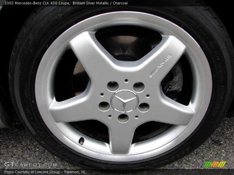 Brilliant Silver Metallic / Charcoal 2002 Mercedes-Benz CLK 430 Coupe