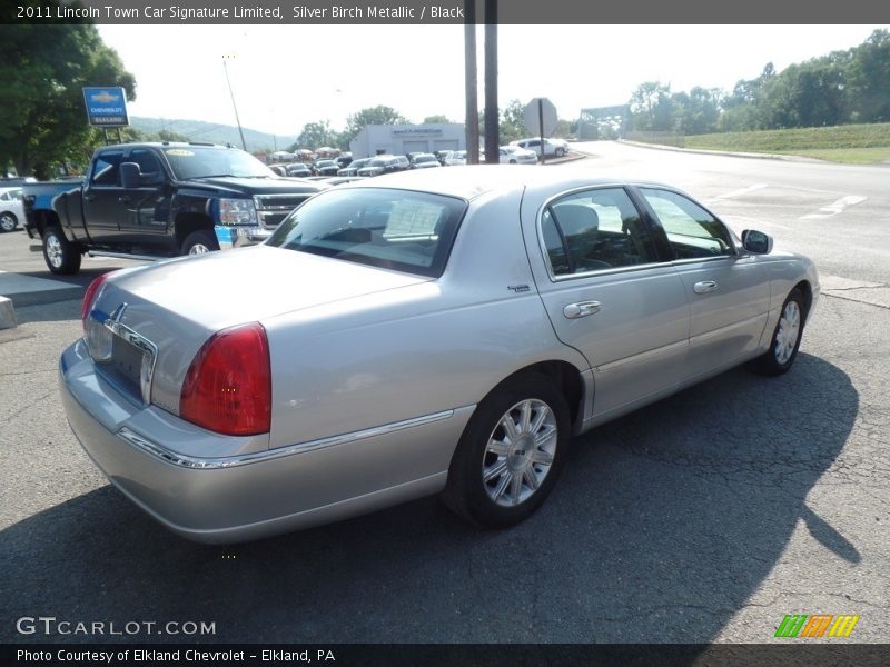 Silver Birch Metallic / Black 2011 Lincoln Town Car Signature Limited