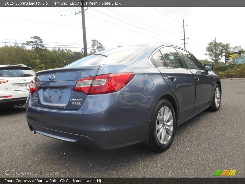 Lapis Blue Pearl / Slate Black 2015 Subaru Legacy 2.5i Premium