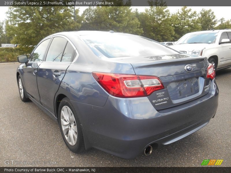 Lapis Blue Pearl / Slate Black 2015 Subaru Legacy 2.5i Premium