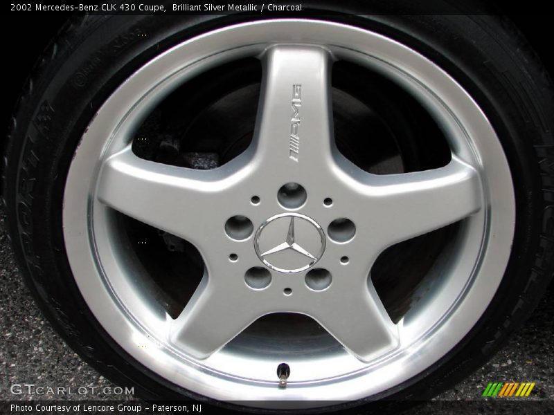Brilliant Silver Metallic / Charcoal 2002 Mercedes-Benz CLK 430 Coupe