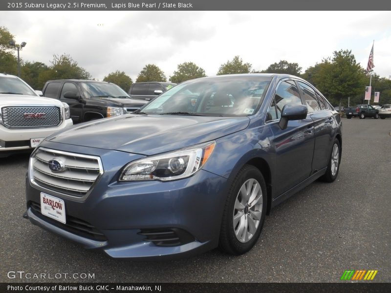 Lapis Blue Pearl / Slate Black 2015 Subaru Legacy 2.5i Premium