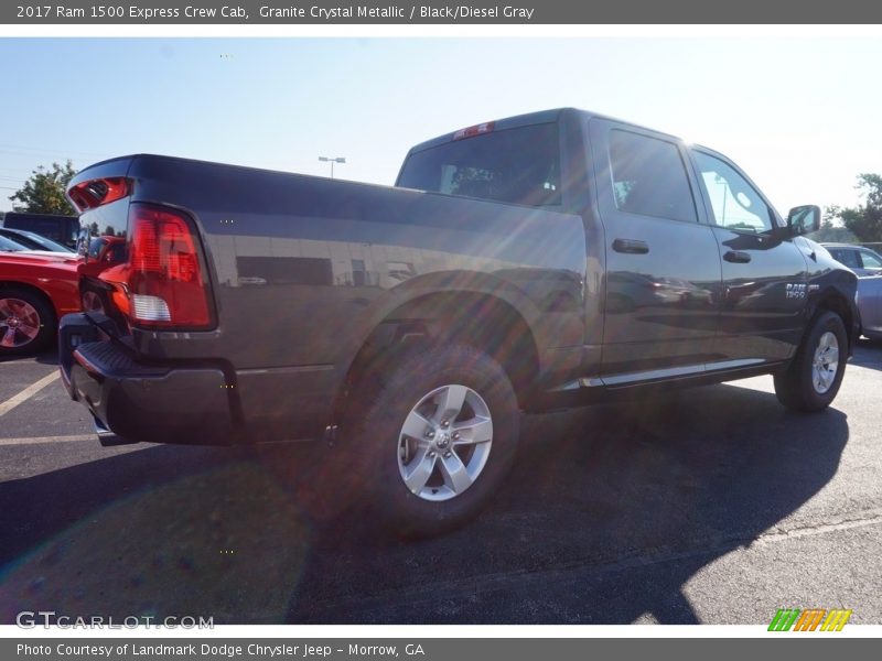 Granite Crystal Metallic / Black/Diesel Gray 2017 Ram 1500 Express Crew Cab