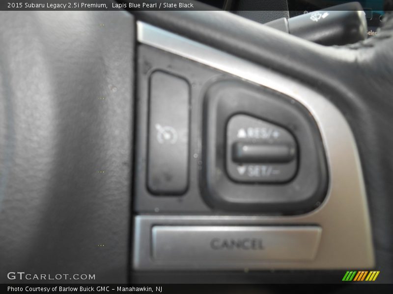 Lapis Blue Pearl / Slate Black 2015 Subaru Legacy 2.5i Premium