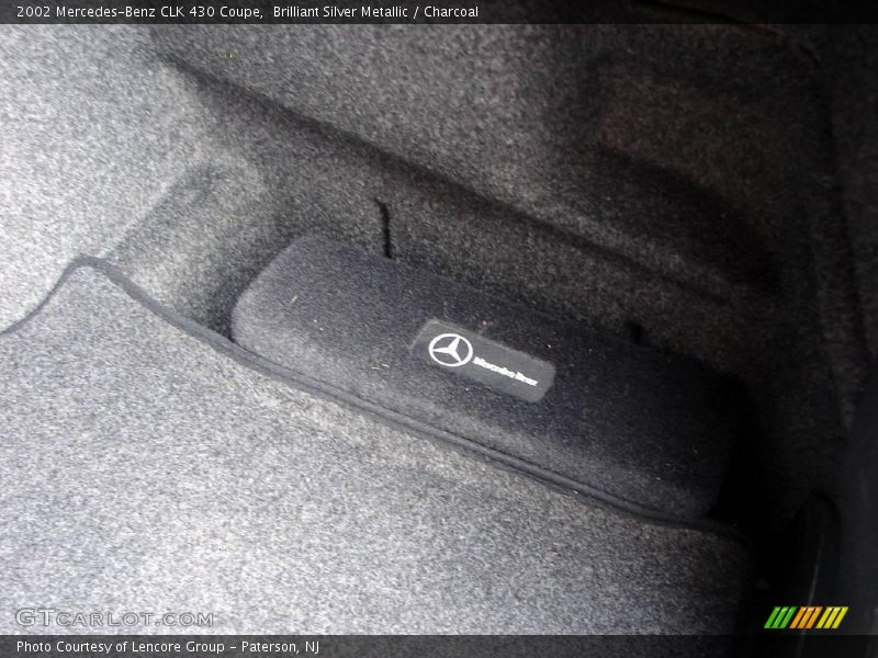 Brilliant Silver Metallic / Charcoal 2002 Mercedes-Benz CLK 430 Coupe