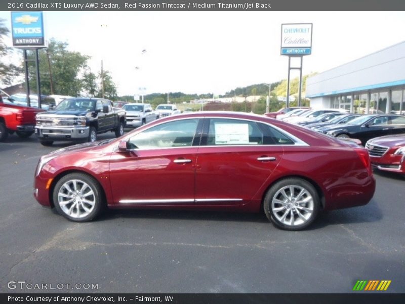 Red Passion Tintcoat / Medium Titanium/Jet Black 2016 Cadillac XTS Luxury AWD Sedan