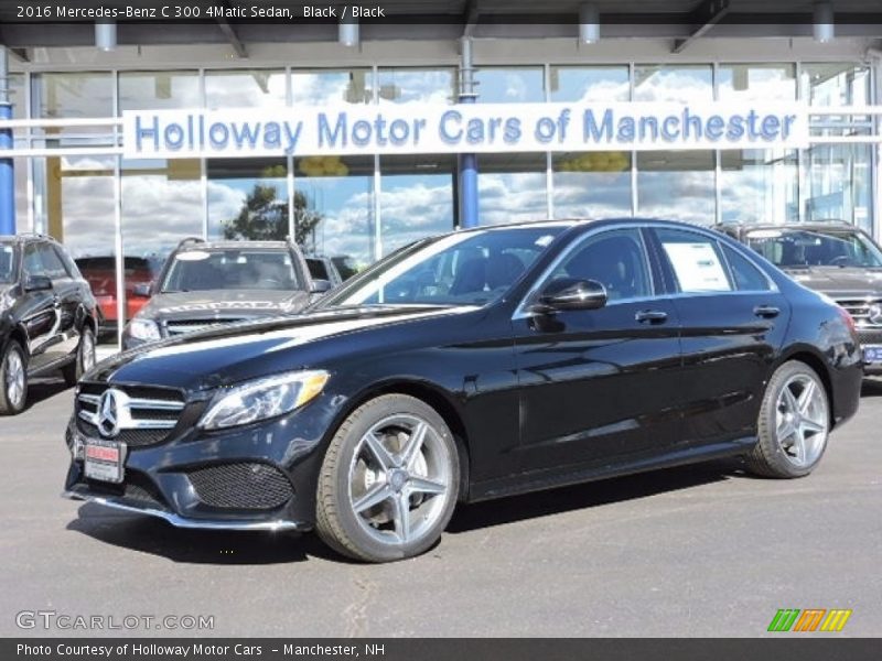Black / Black 2016 Mercedes-Benz C 300 4Matic Sedan