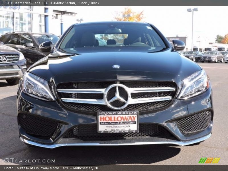 Black / Black 2016 Mercedes-Benz C 300 4Matic Sedan