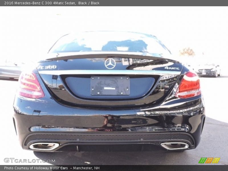 Black / Black 2016 Mercedes-Benz C 300 4Matic Sedan
