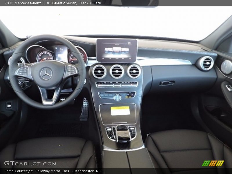 Black / Black 2016 Mercedes-Benz C 300 4Matic Sedan