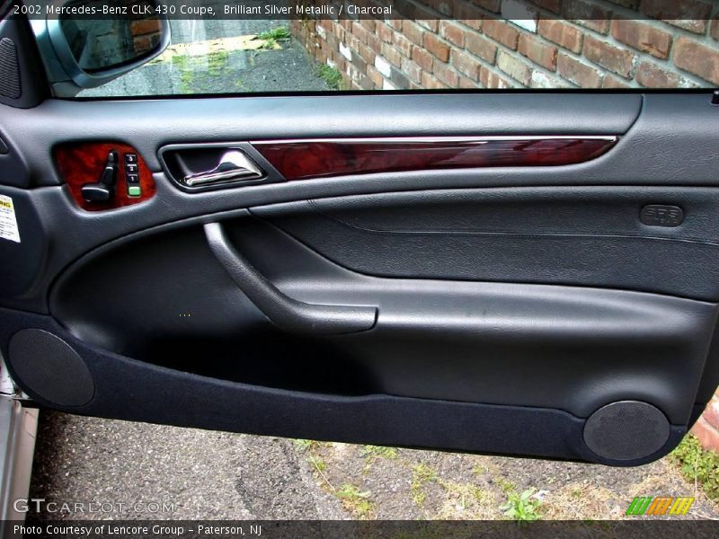 Brilliant Silver Metallic / Charcoal 2002 Mercedes-Benz CLK 430 Coupe