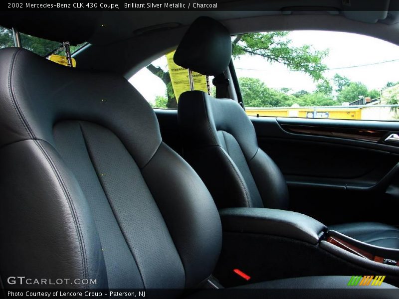 Brilliant Silver Metallic / Charcoal 2002 Mercedes-Benz CLK 430 Coupe