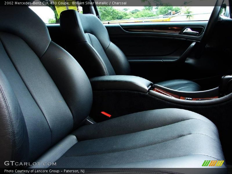 Brilliant Silver Metallic / Charcoal 2002 Mercedes-Benz CLK 430 Coupe