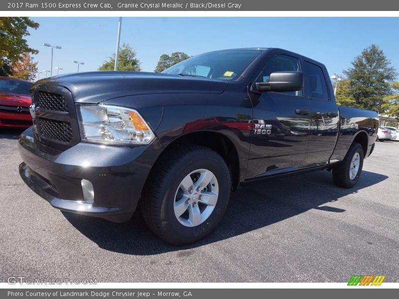 Granite Crystal Metallic / Black/Diesel Gray 2017 Ram 1500 Express Crew Cab