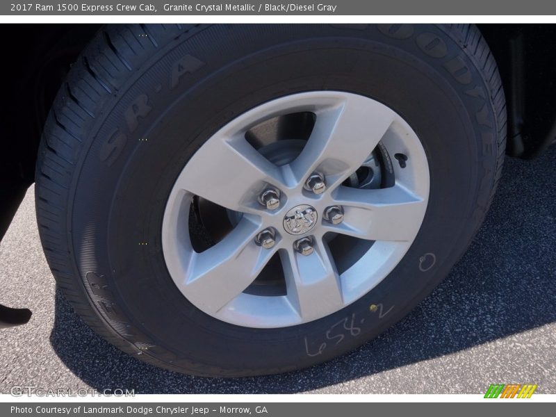 Granite Crystal Metallic / Black/Diesel Gray 2017 Ram 1500 Express Crew Cab