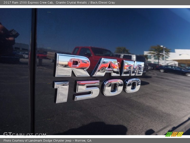 Granite Crystal Metallic / Black/Diesel Gray 2017 Ram 1500 Express Crew Cab