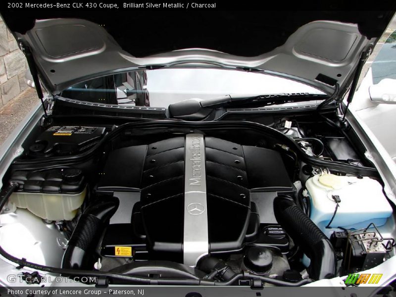 Brilliant Silver Metallic / Charcoal 2002 Mercedes-Benz CLK 430 Coupe