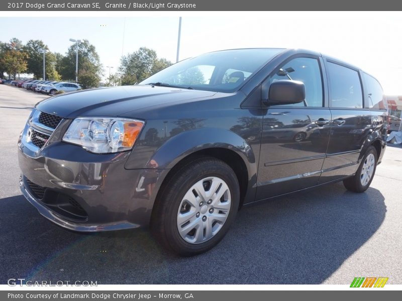 Granite / Black/Light Graystone 2017 Dodge Grand Caravan SE