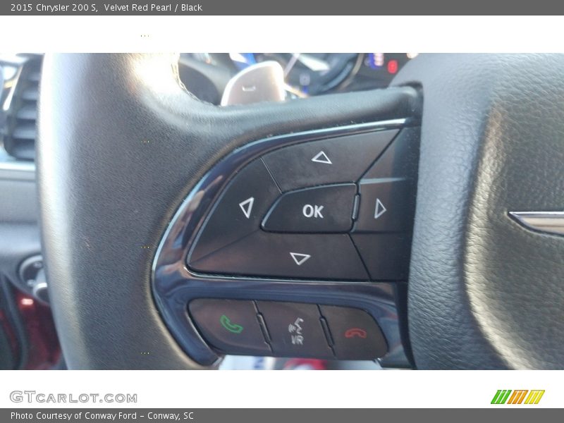 Velvet Red Pearl / Black 2015 Chrysler 200 S