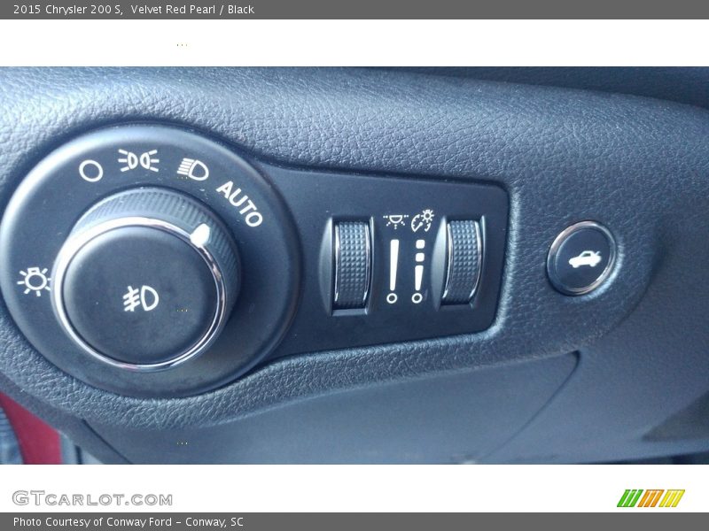 Velvet Red Pearl / Black 2015 Chrysler 200 S