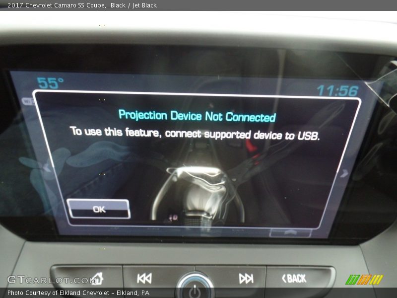 Black / Jet Black 2017 Chevrolet Camaro SS Coupe