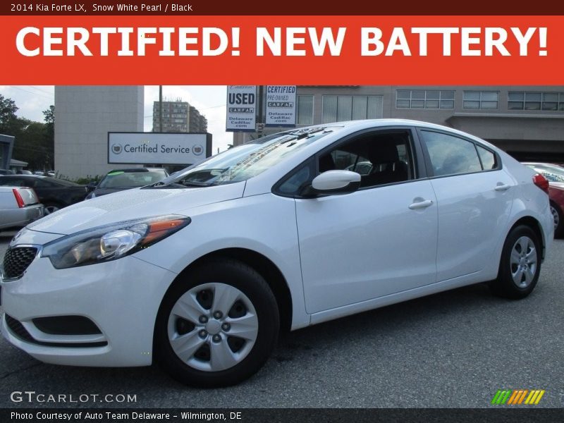 Snow White Pearl / Black 2014 Kia Forte LX