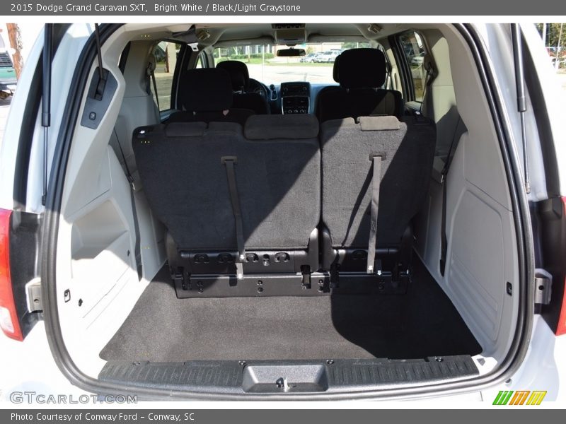 Bright White / Black/Light Graystone 2015 Dodge Grand Caravan SXT