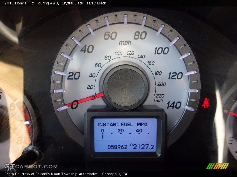 Crystal Black Pearl / Black 2013 Honda Pilot Touring 4WD
