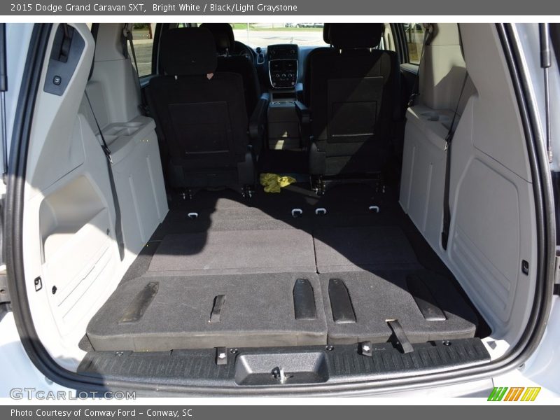 Bright White / Black/Light Graystone 2015 Dodge Grand Caravan SXT