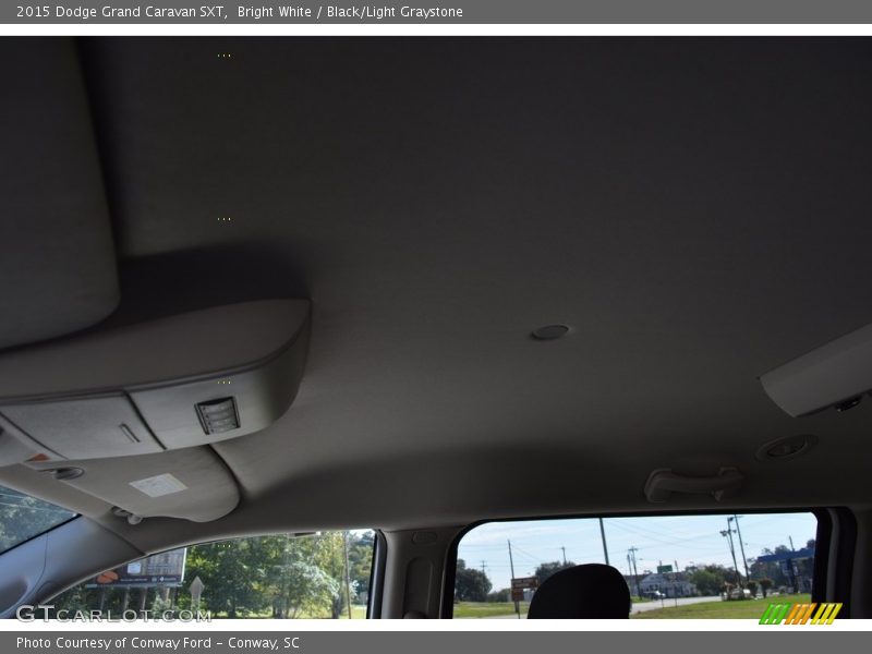 Bright White / Black/Light Graystone 2015 Dodge Grand Caravan SXT