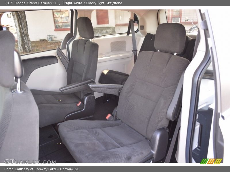 Bright White / Black/Light Graystone 2015 Dodge Grand Caravan SXT