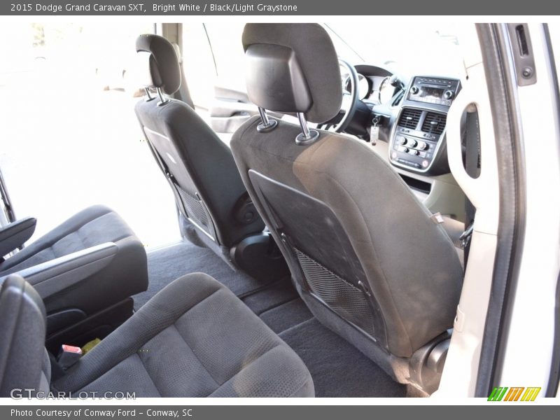 Bright White / Black/Light Graystone 2015 Dodge Grand Caravan SXT