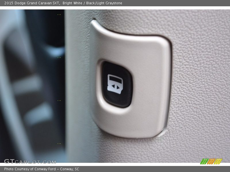 Bright White / Black/Light Graystone 2015 Dodge Grand Caravan SXT