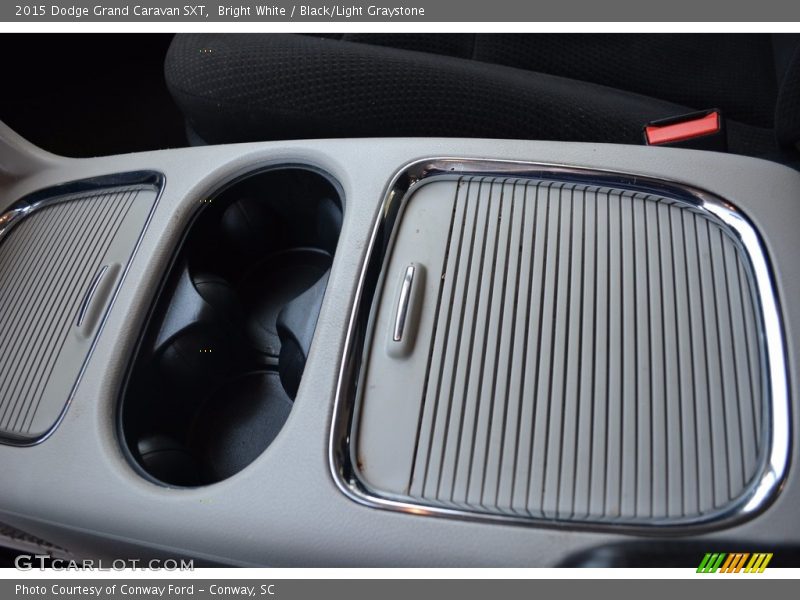 Bright White / Black/Light Graystone 2015 Dodge Grand Caravan SXT