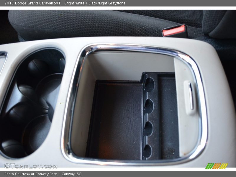 Bright White / Black/Light Graystone 2015 Dodge Grand Caravan SXT