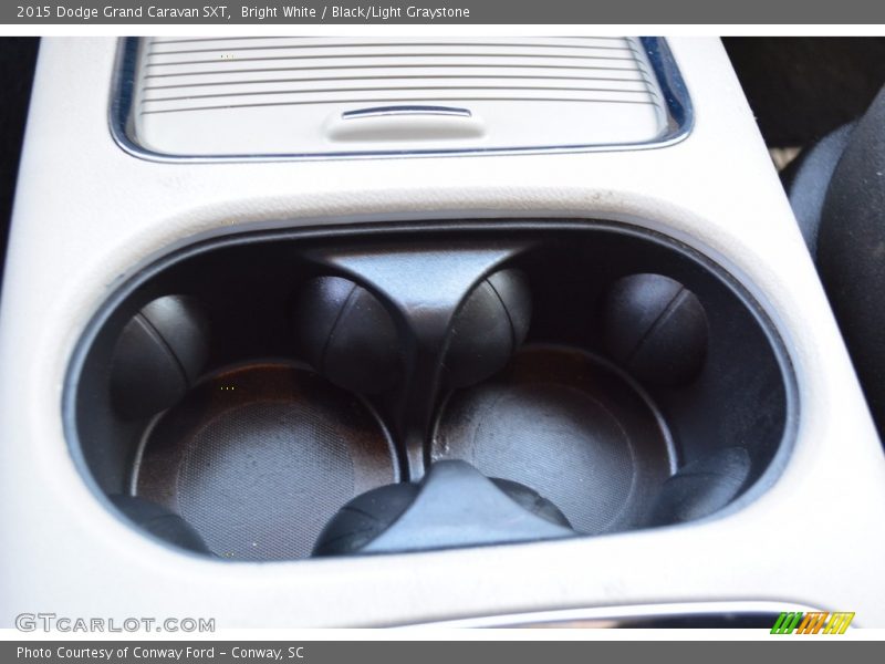 Bright White / Black/Light Graystone 2015 Dodge Grand Caravan SXT