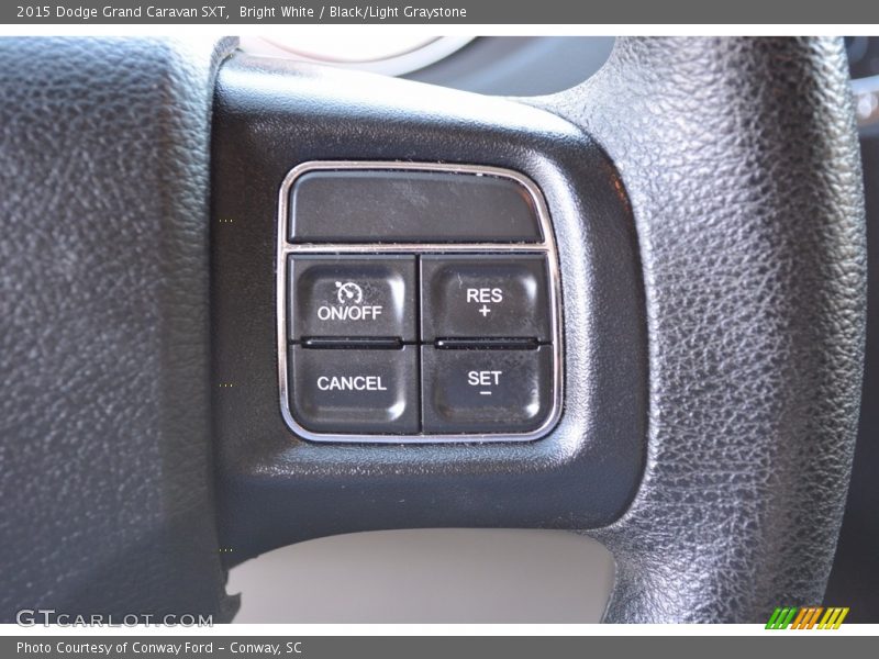 Bright White / Black/Light Graystone 2015 Dodge Grand Caravan SXT
