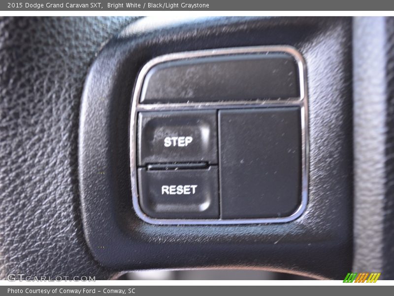 Bright White / Black/Light Graystone 2015 Dodge Grand Caravan SXT