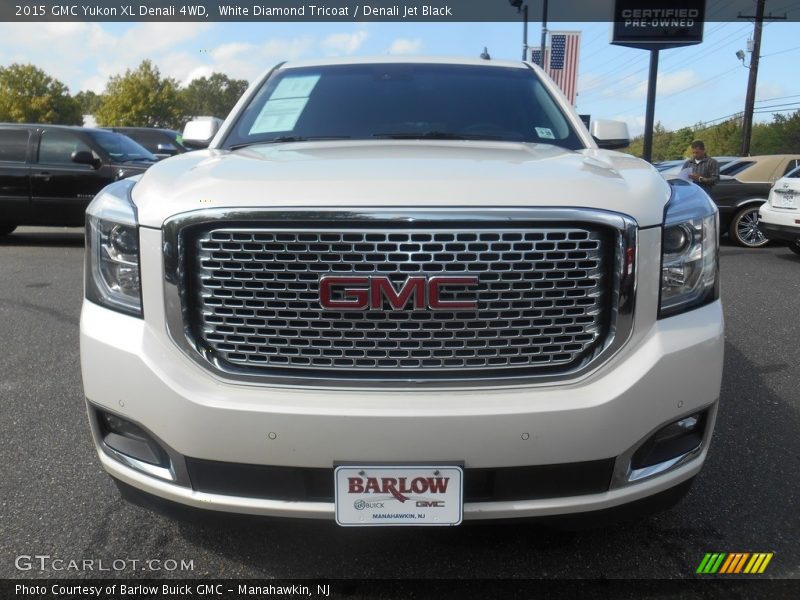White Diamond Tricoat / Denali Jet Black 2015 GMC Yukon XL Denali 4WD
